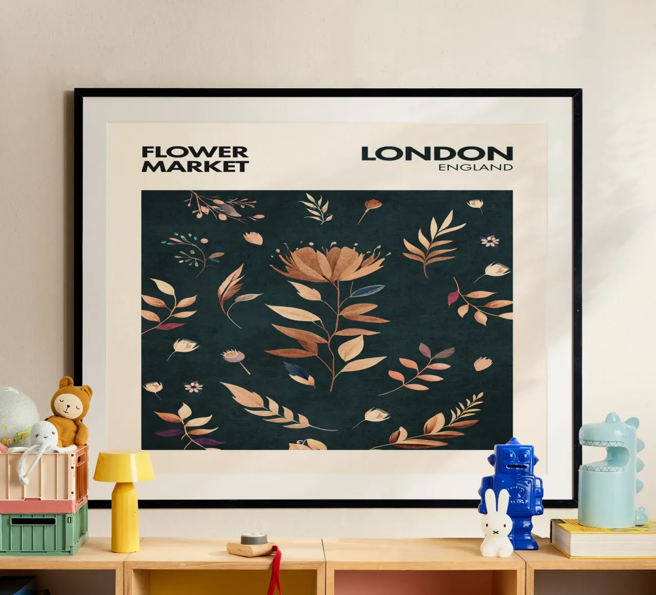 Emel Tunaboylu - Mercato dei fiori di Londra poster da The Artcircle