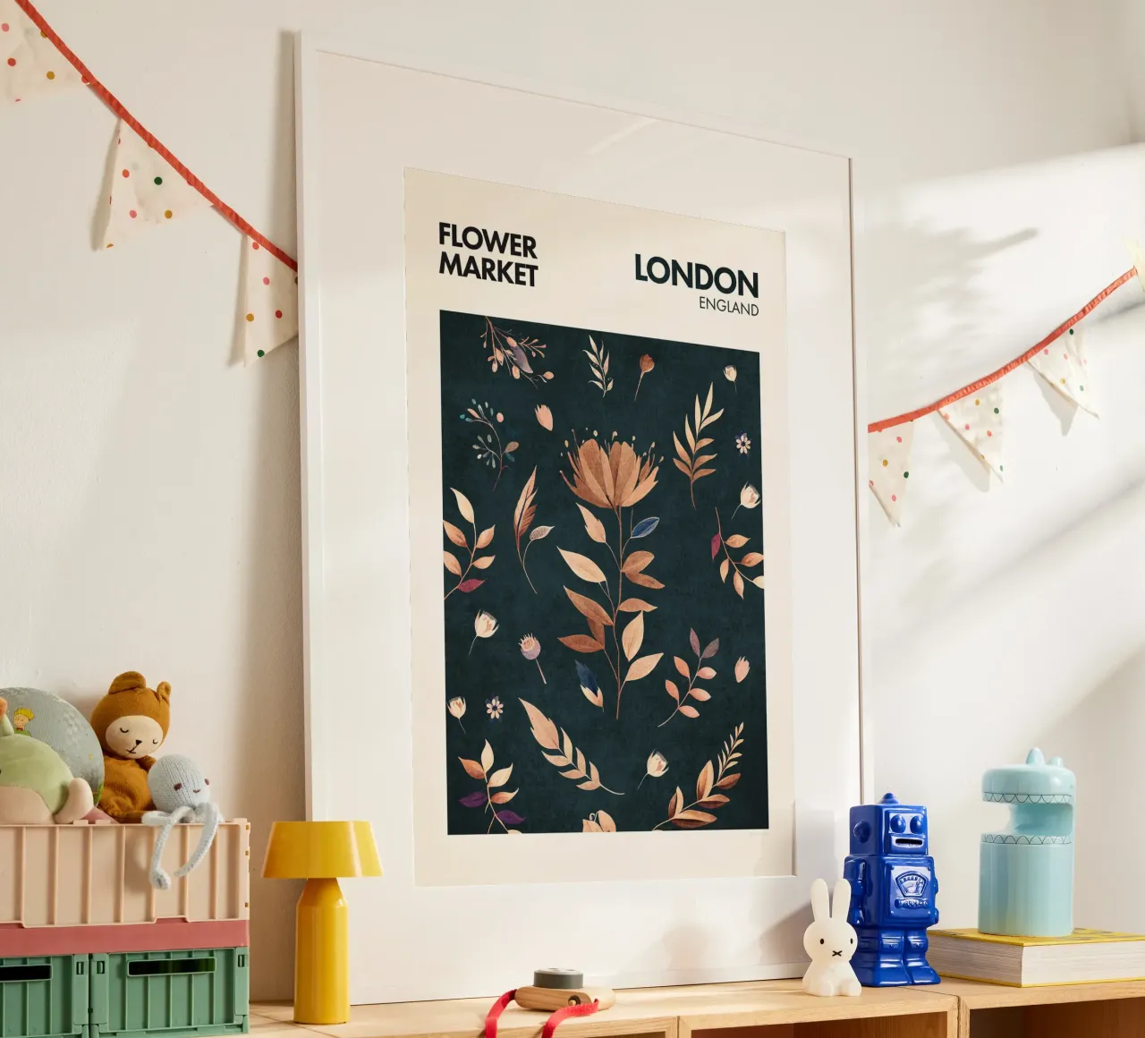 Emel Tunaboylu - Mercato dei fiori di Londra poster da The Artcircle