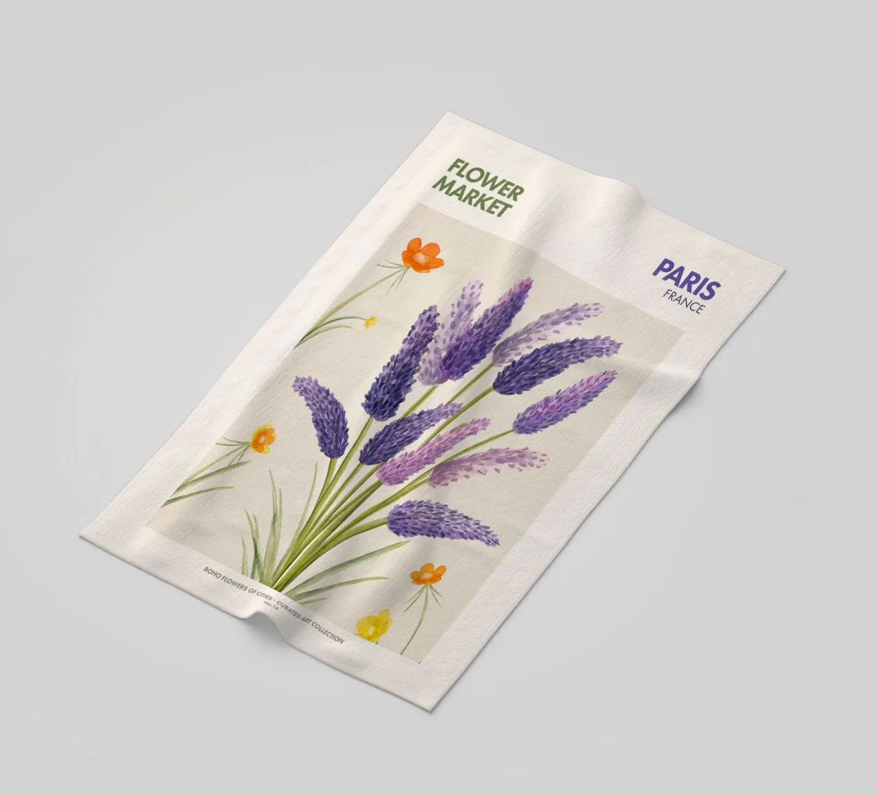 Emel Tunaboylu - Mercato dei fiori 01 telo mare da The Artcircle