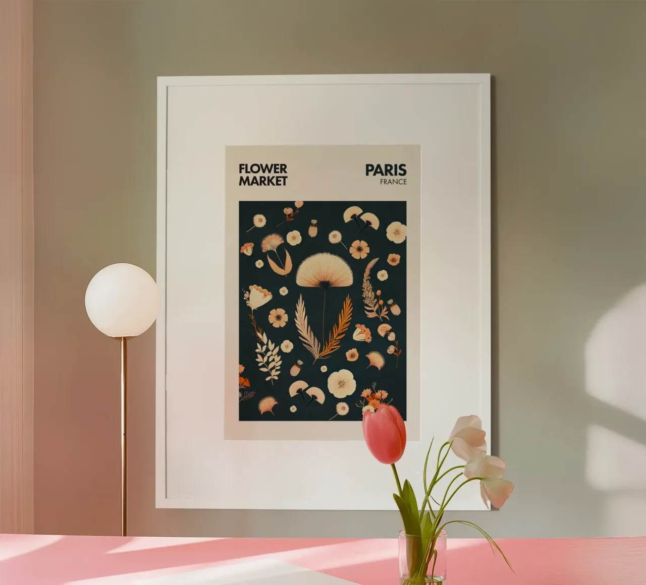 Emel Tunaboylu - Mercato dei fiori Parigi 02 poster da The Artcircle
