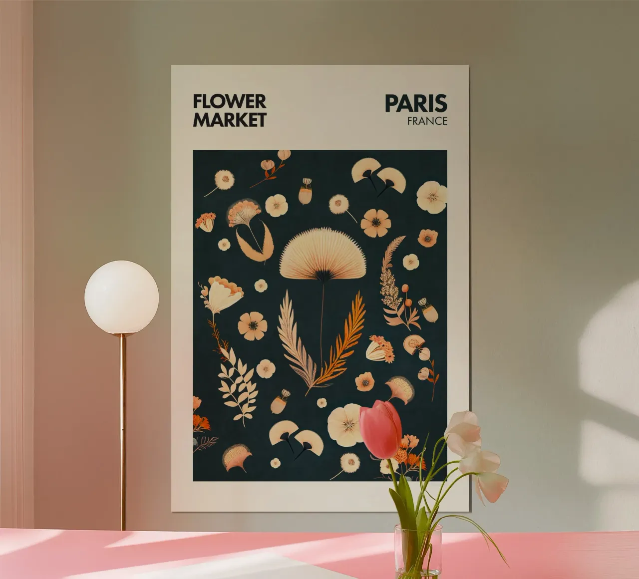 Emel Tunaboylu - Mercato dei fiori Parigi 02 poster da The Artcircle