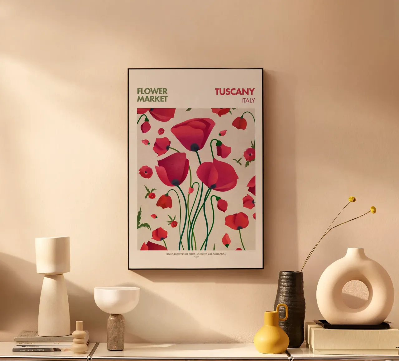 Emel Tunaboylu - Mercato dei fiori Toscana plexiglass da The Artcircle