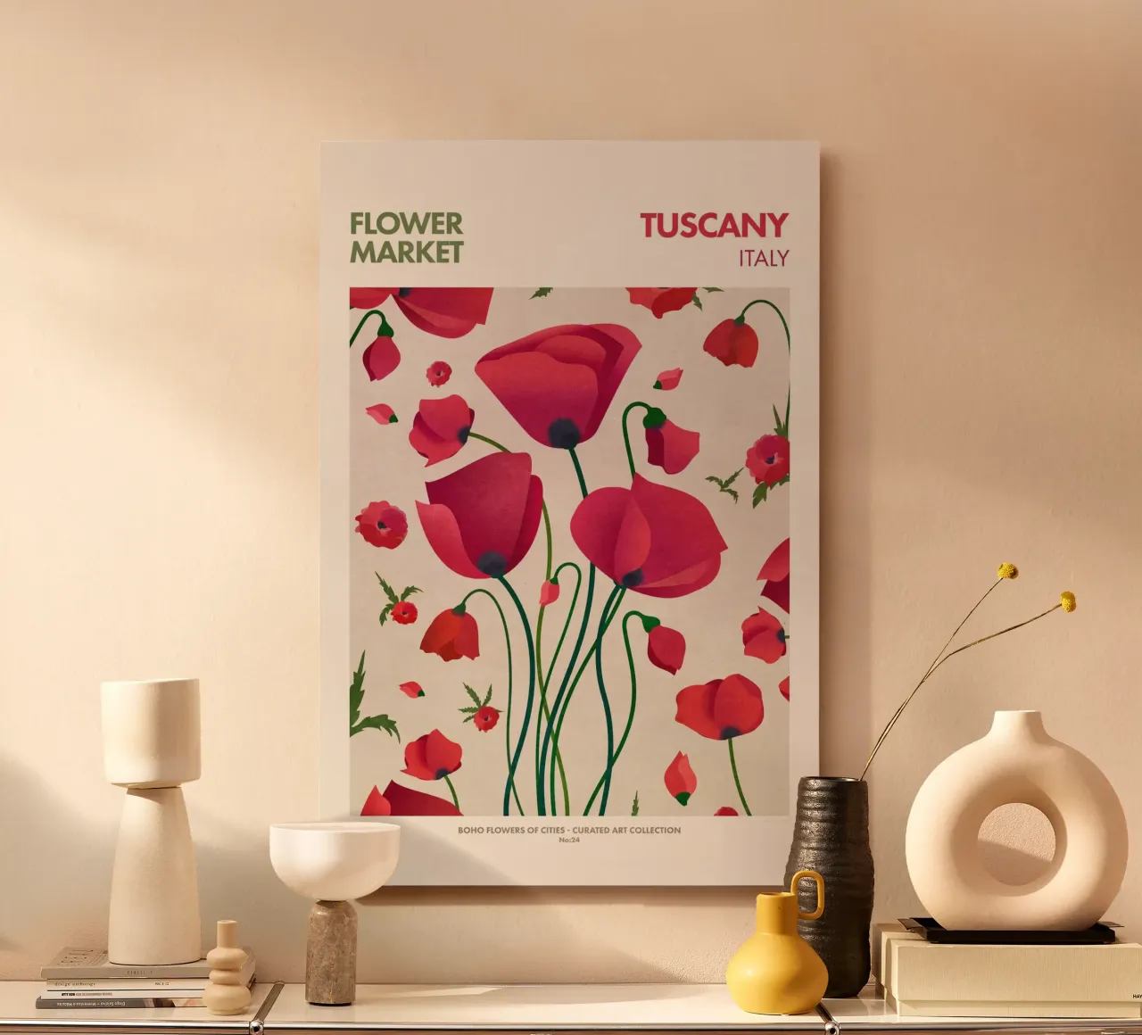 Emel Tunaboylu - Mercato dei fiori Toscana alluminio dibond da The Artcircle