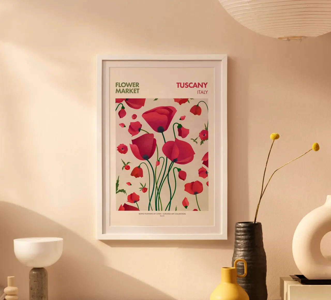 Emel Tunaboylu - Mercato dei fiori Toscana poster da The Artcircle