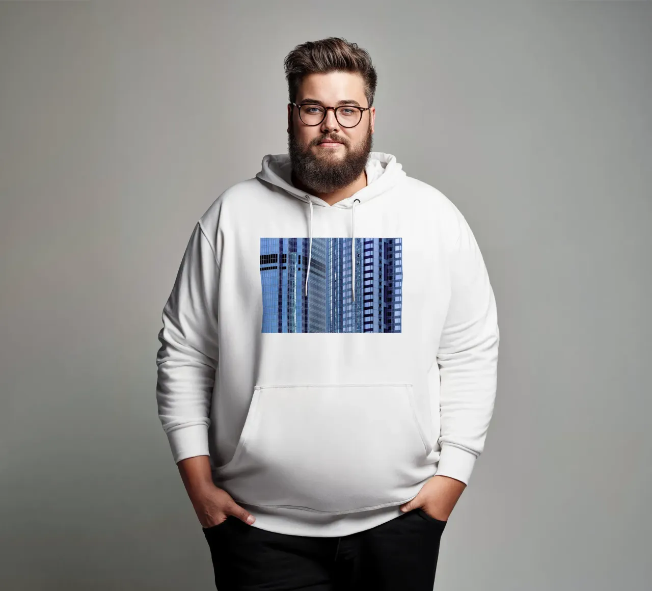 Façade. Hong Kong felpa con cappuccio da Simon Butterworth