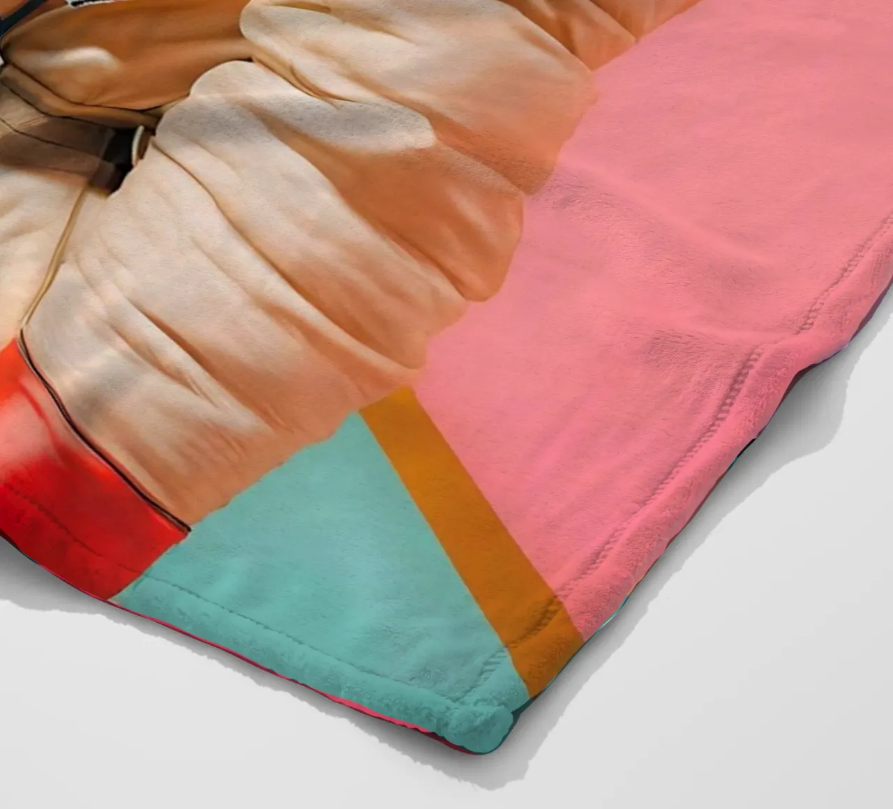 Match without Gravity fleece blanket by ICONICA Art Studio