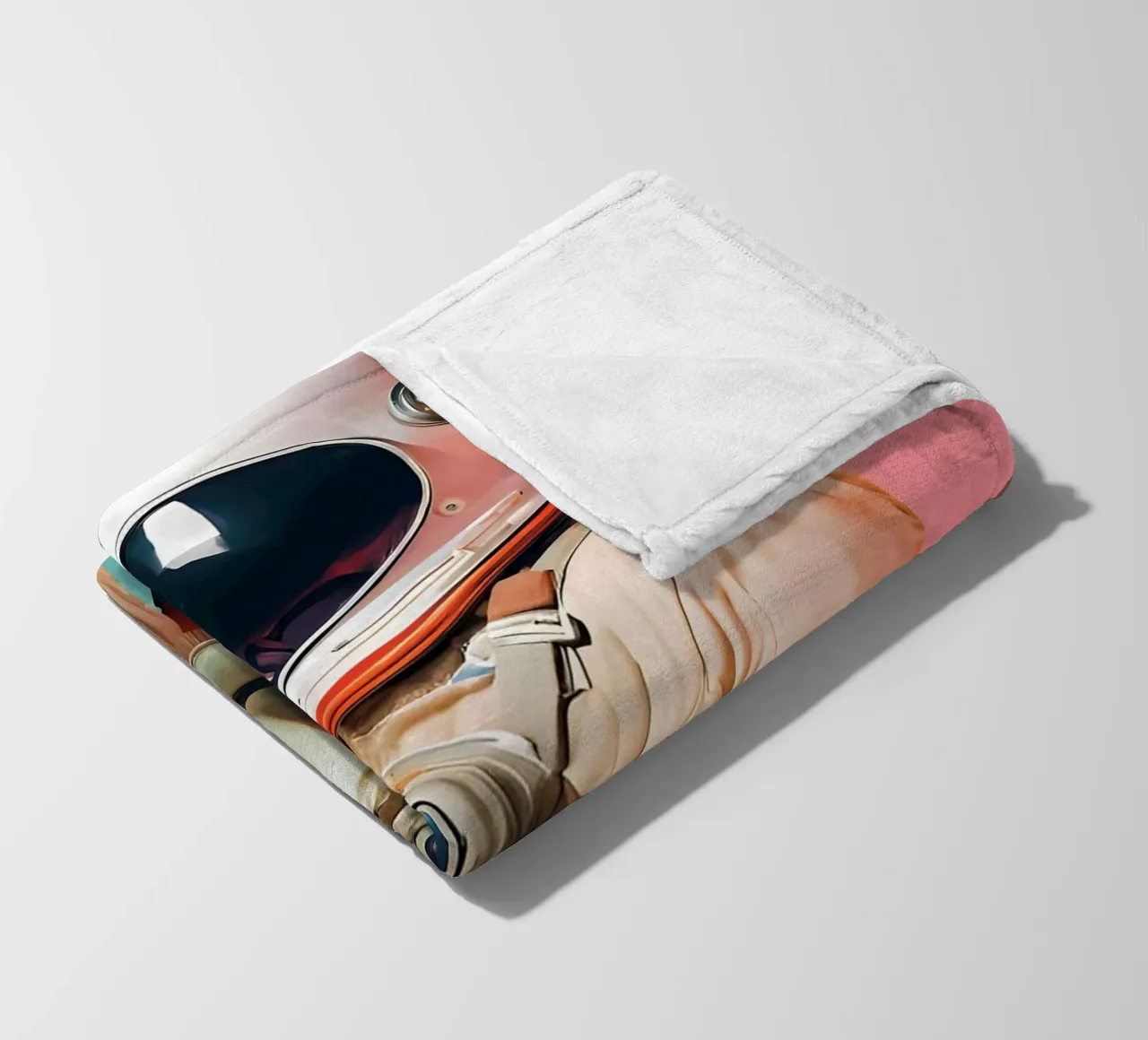 Match without Gravity fleece blanket by ICONICA Art Studio