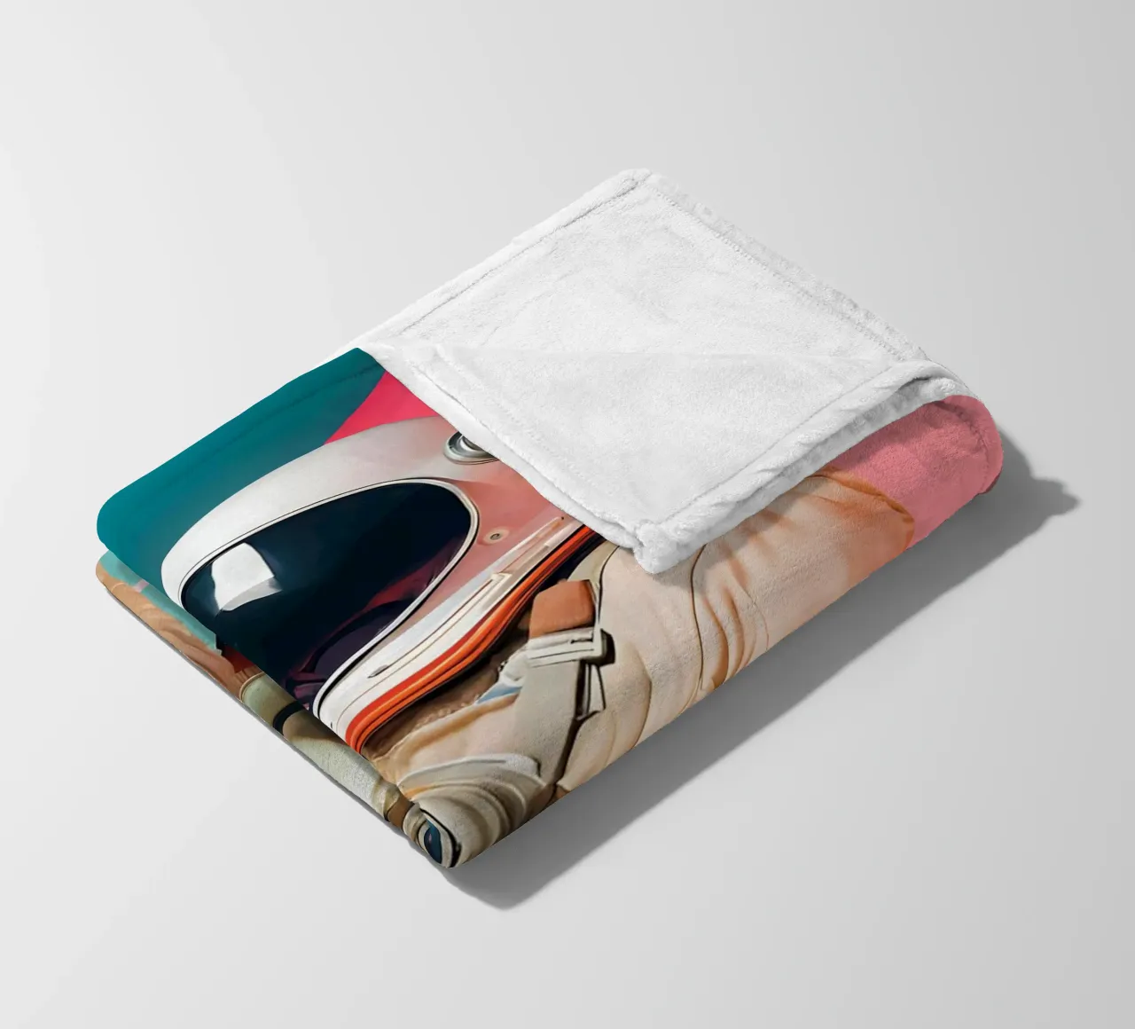 Match without Gravity fleece blanket by ICONICA Art Studio