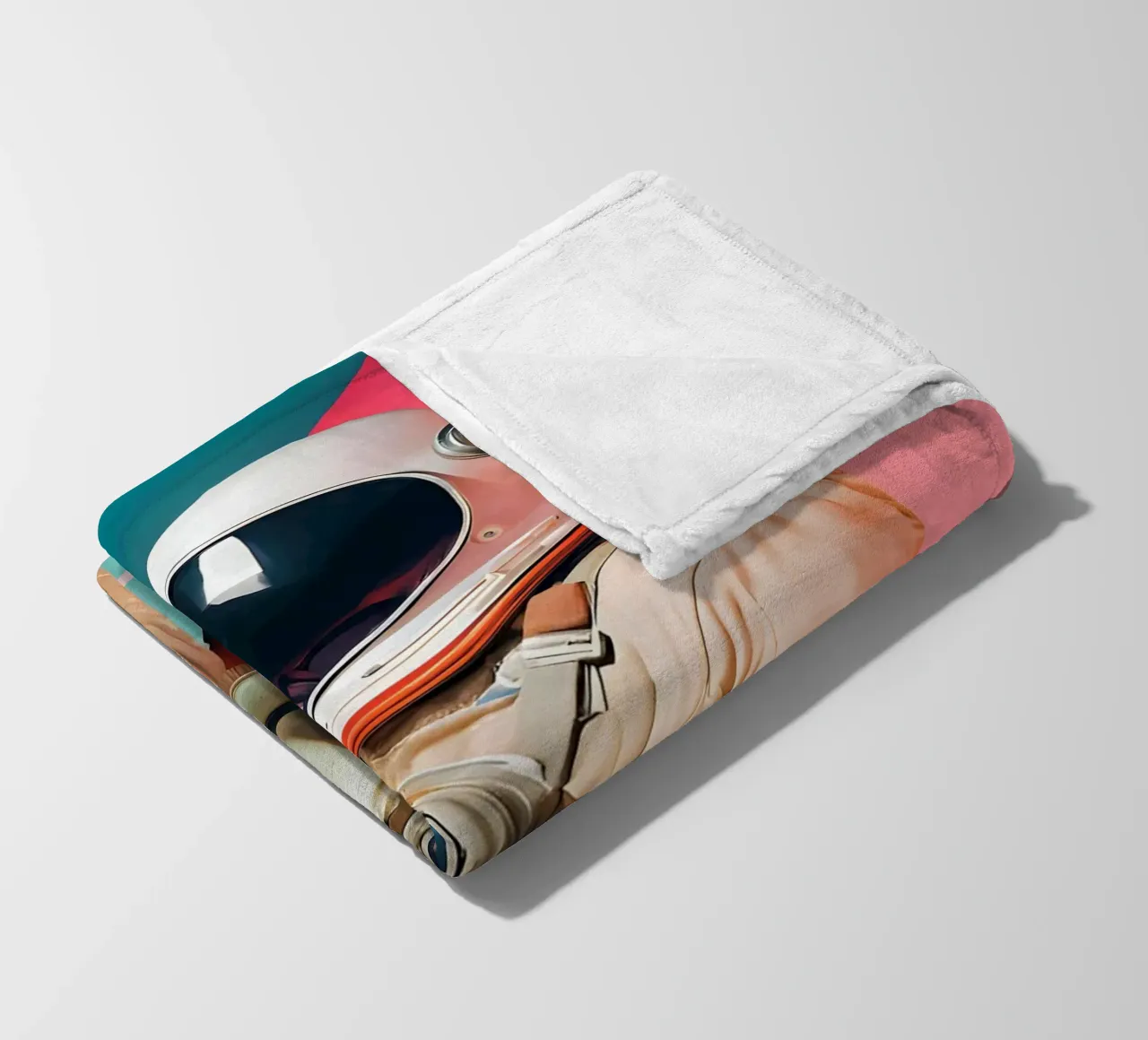 Match without Gravity fleece blanket by ICONICA Art Studio