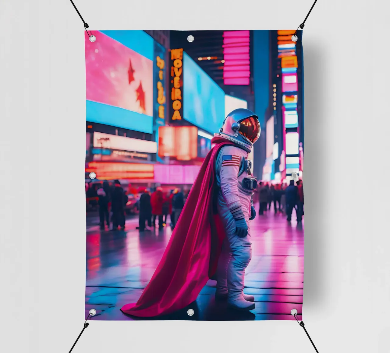 Astronauta urbano telo in pvc da ICONICA Art Studio