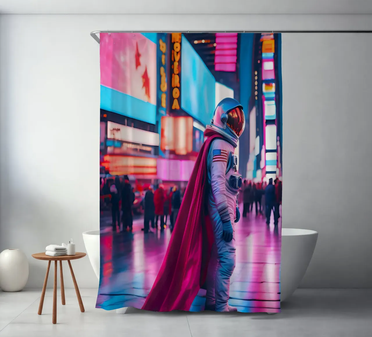 Astronauta urbano tenda da doccia da ICONICA Art Studio