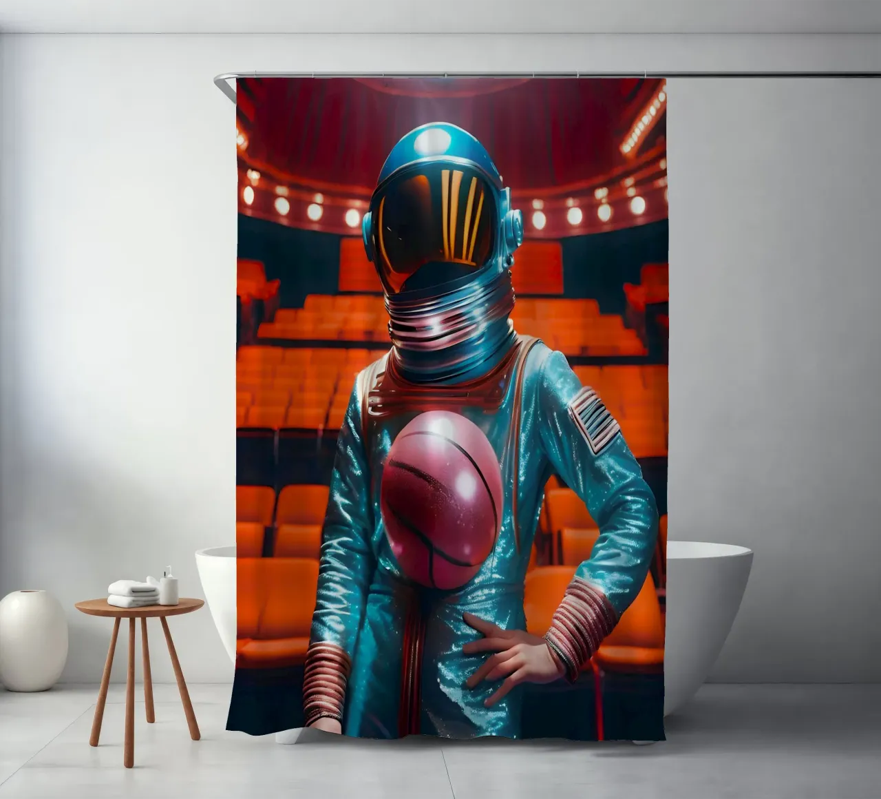 Korb Spatiale Duschvorhang von ICONICA Art Studio