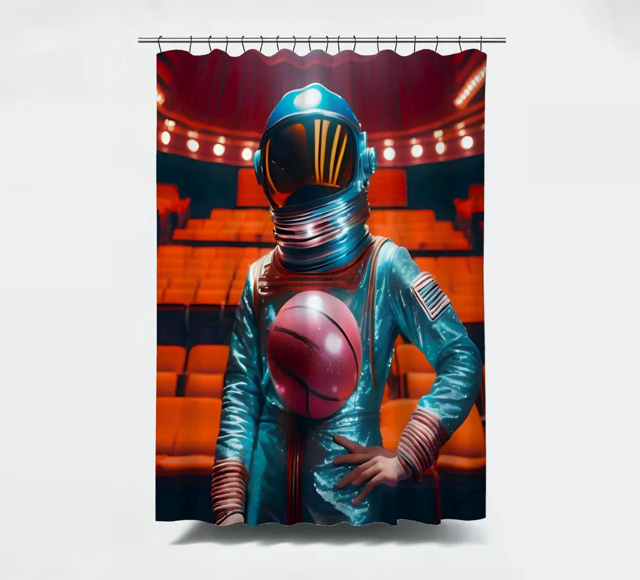 Korb Spatiale Duschvorhang von ICONICA Art Studio