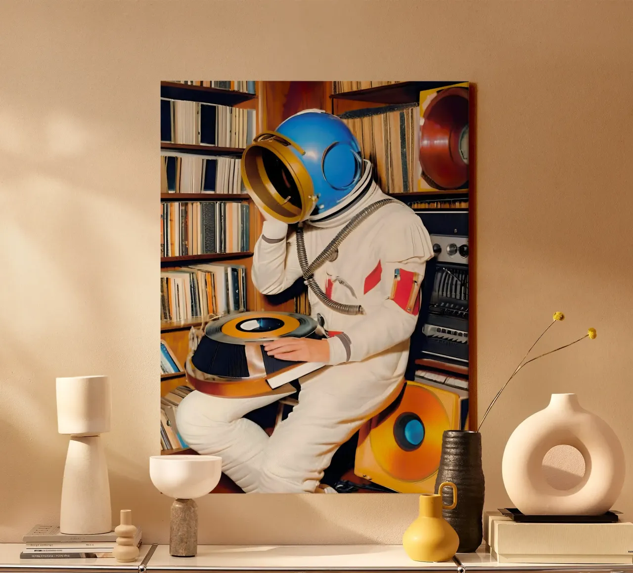 Sulla frequenza dello spazio tela con Cornice a cassetta da ICONICA Art Studio