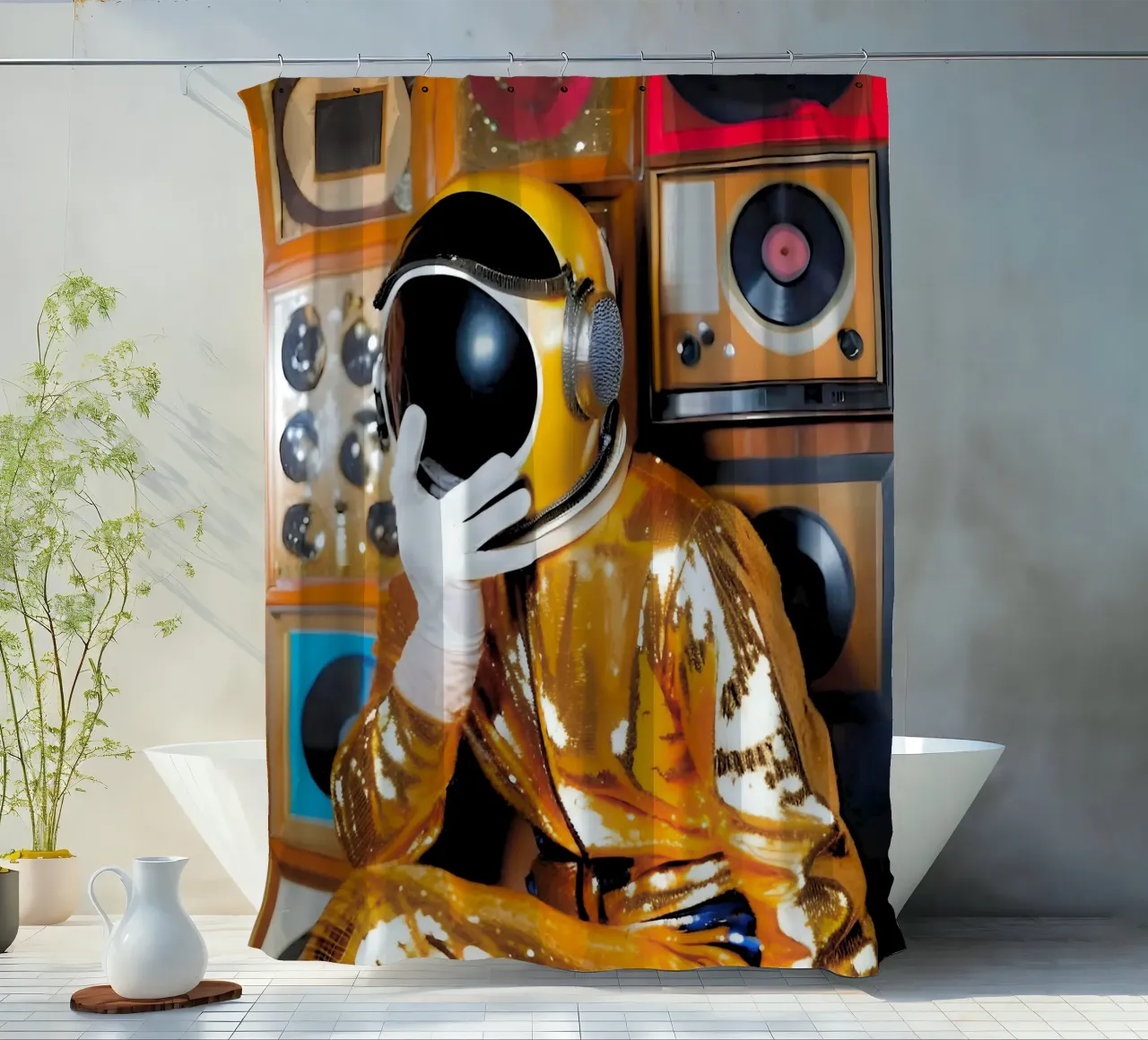 Astro Remix tenda da doccia da ICONICA Art Studio