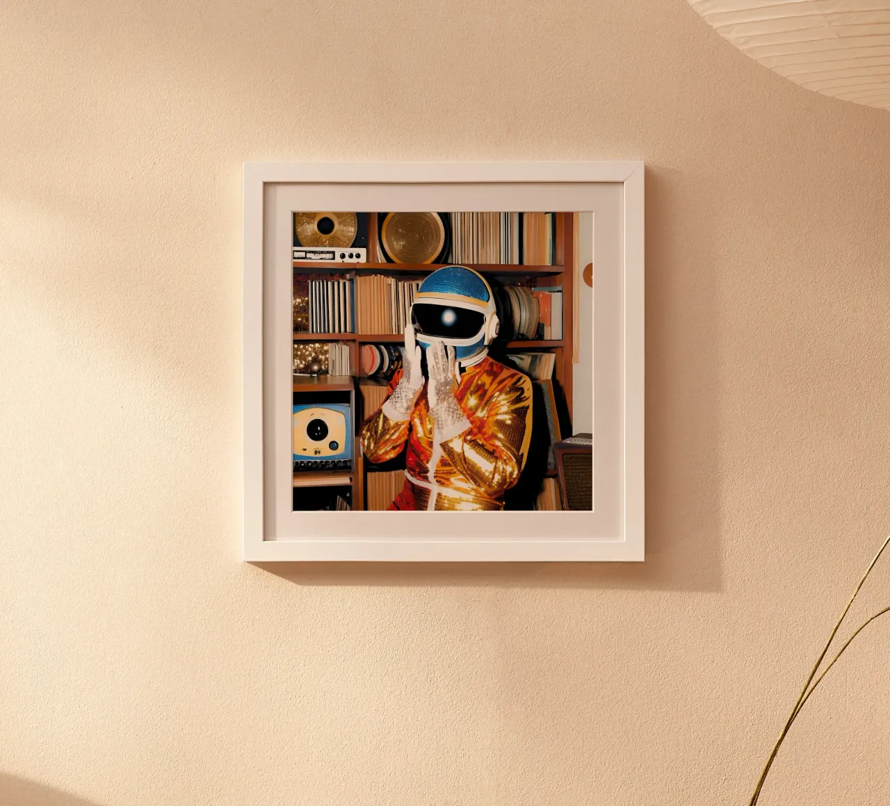 Sinfonia di stelle poster con telaio in legno da ICONICA Art Studio