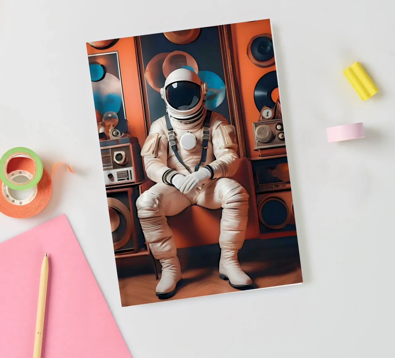 Écho Interstellar notebook by ICONICA Art Studio