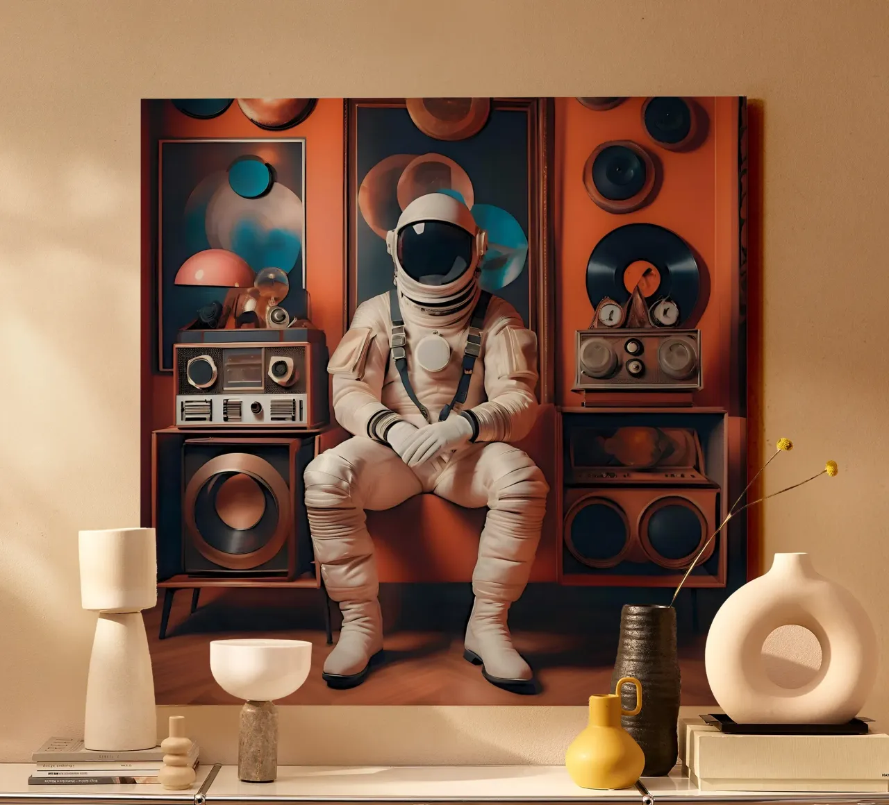 Écho Interstellar canvas by ICONICA Art Studio