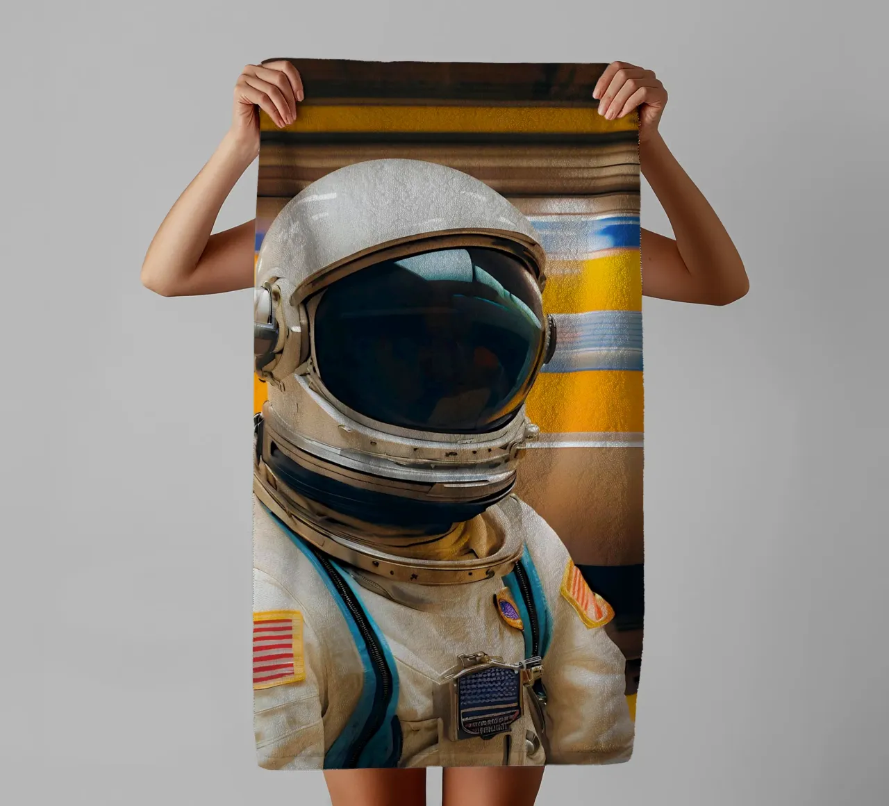 Waiting for space towel by ICONICA Art Studio