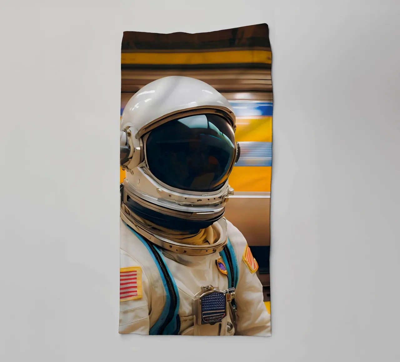 Waiting for space towel by ICONICA Art Studio