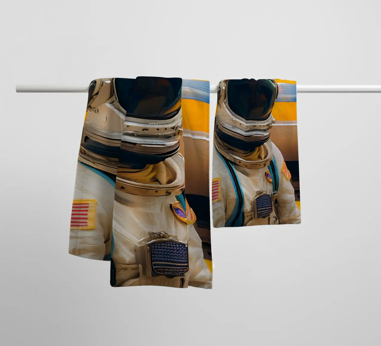 Waiting for space towel by ICONICA Art Studio