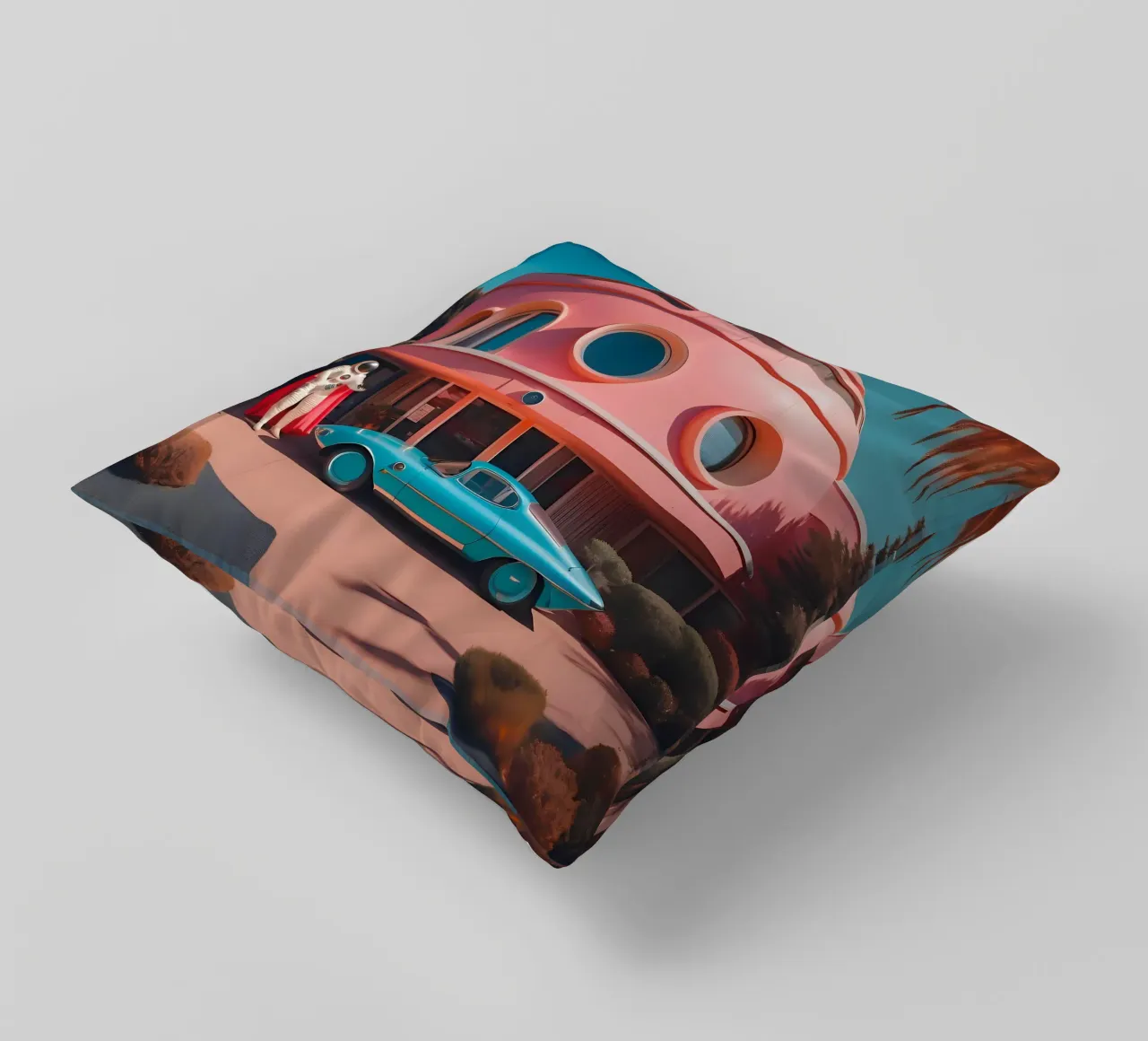 L'esploratore del passato cuscino da ICONICA Art Studio