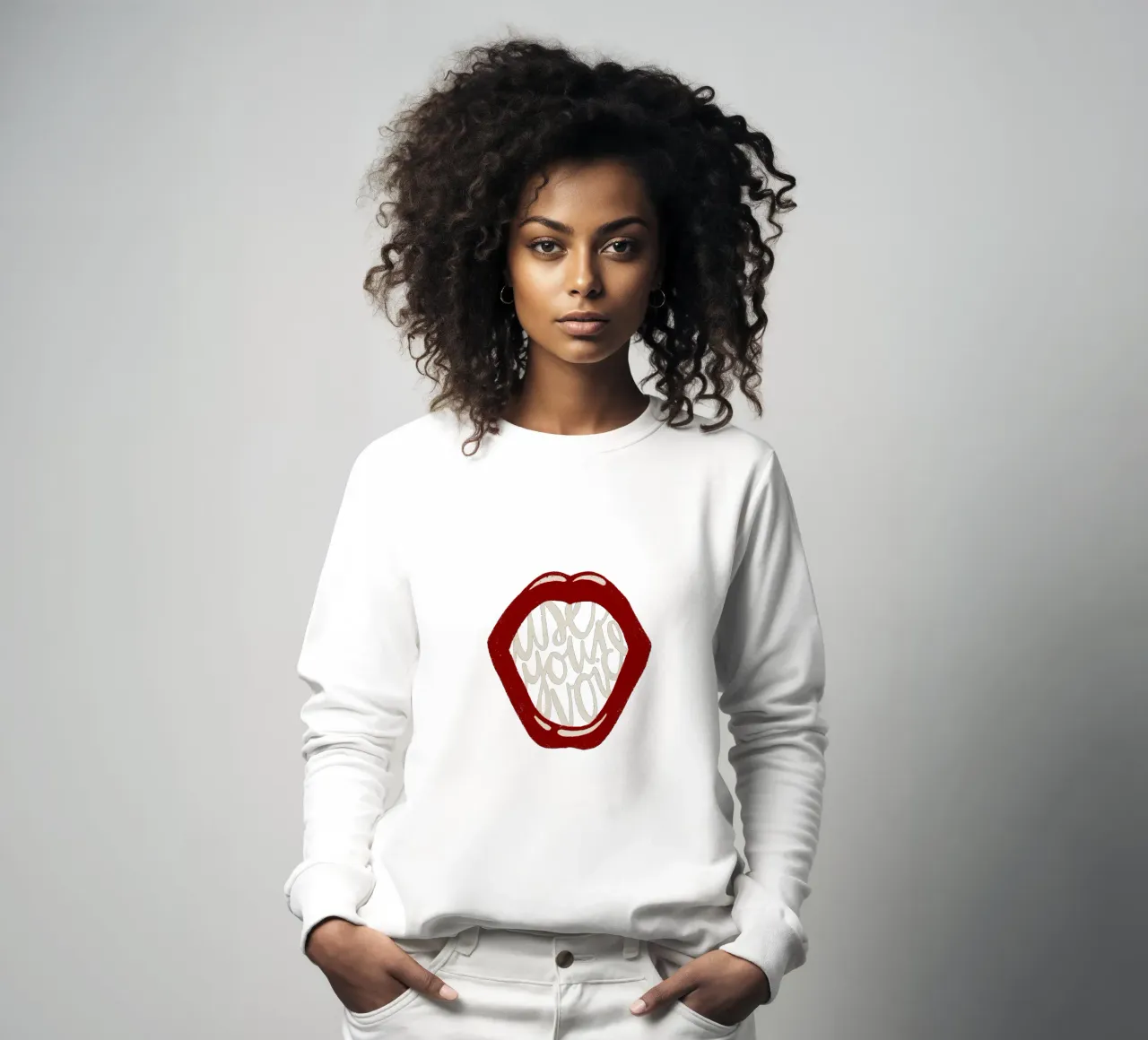 Use your voice sudadera de modeern