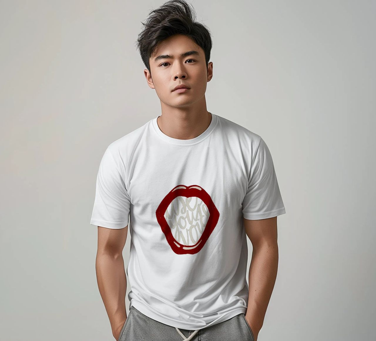 Use your voice t-shirt da modeern