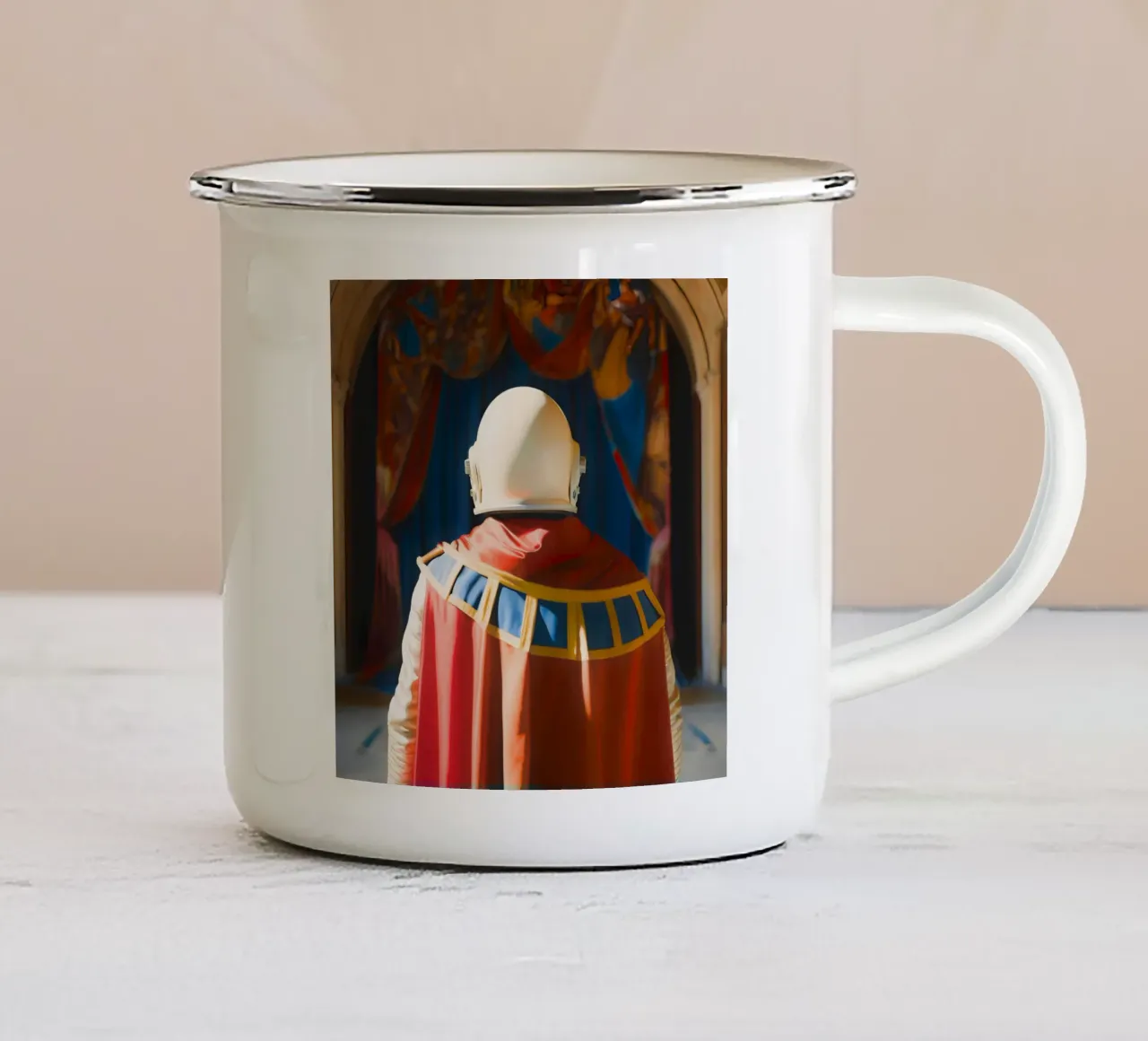 Esplorazione maestosa tazza in smalto da ICONICA Art Studio