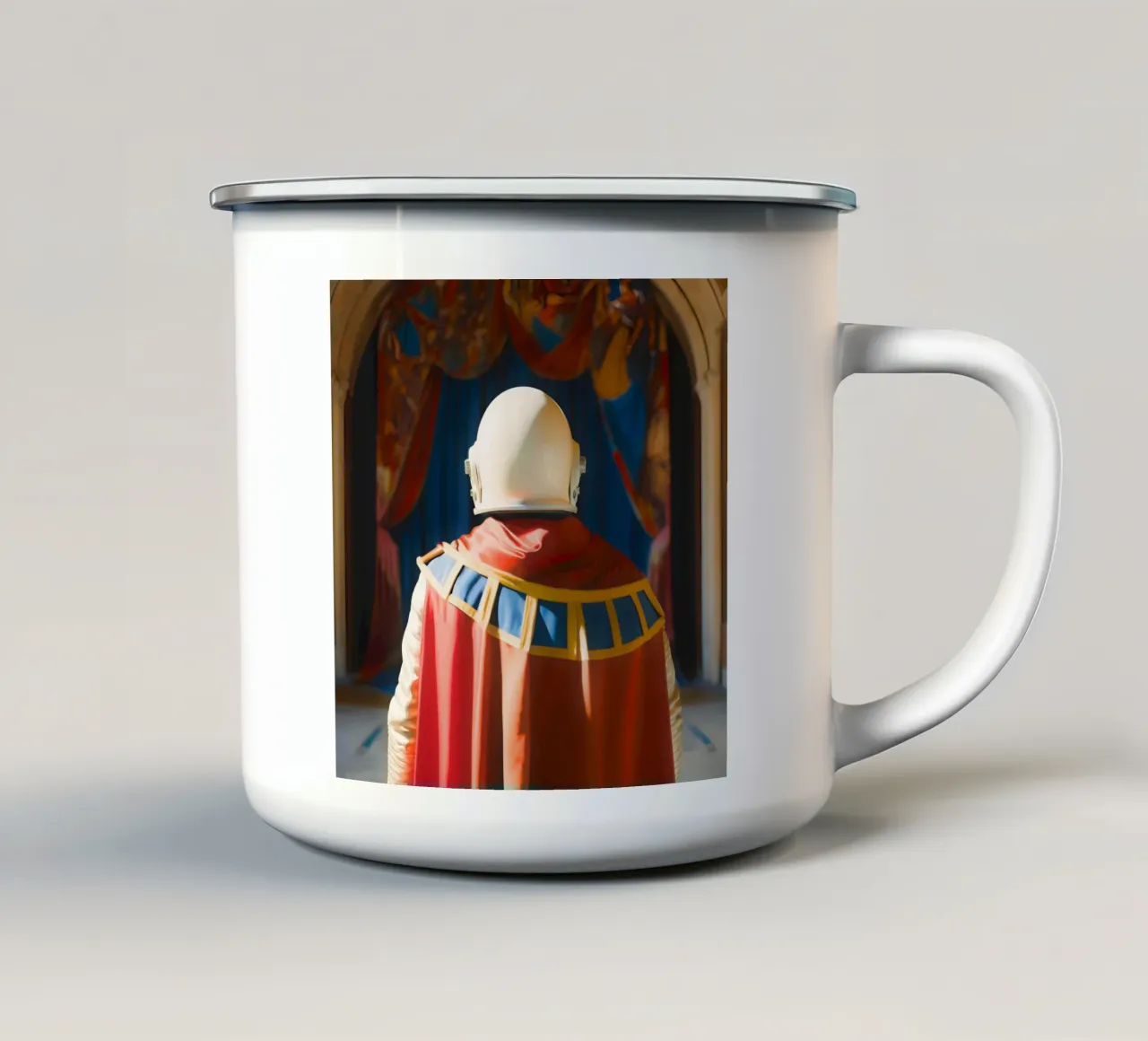 Esplorazione maestosa tazza in smalto da ICONICA Art Studio