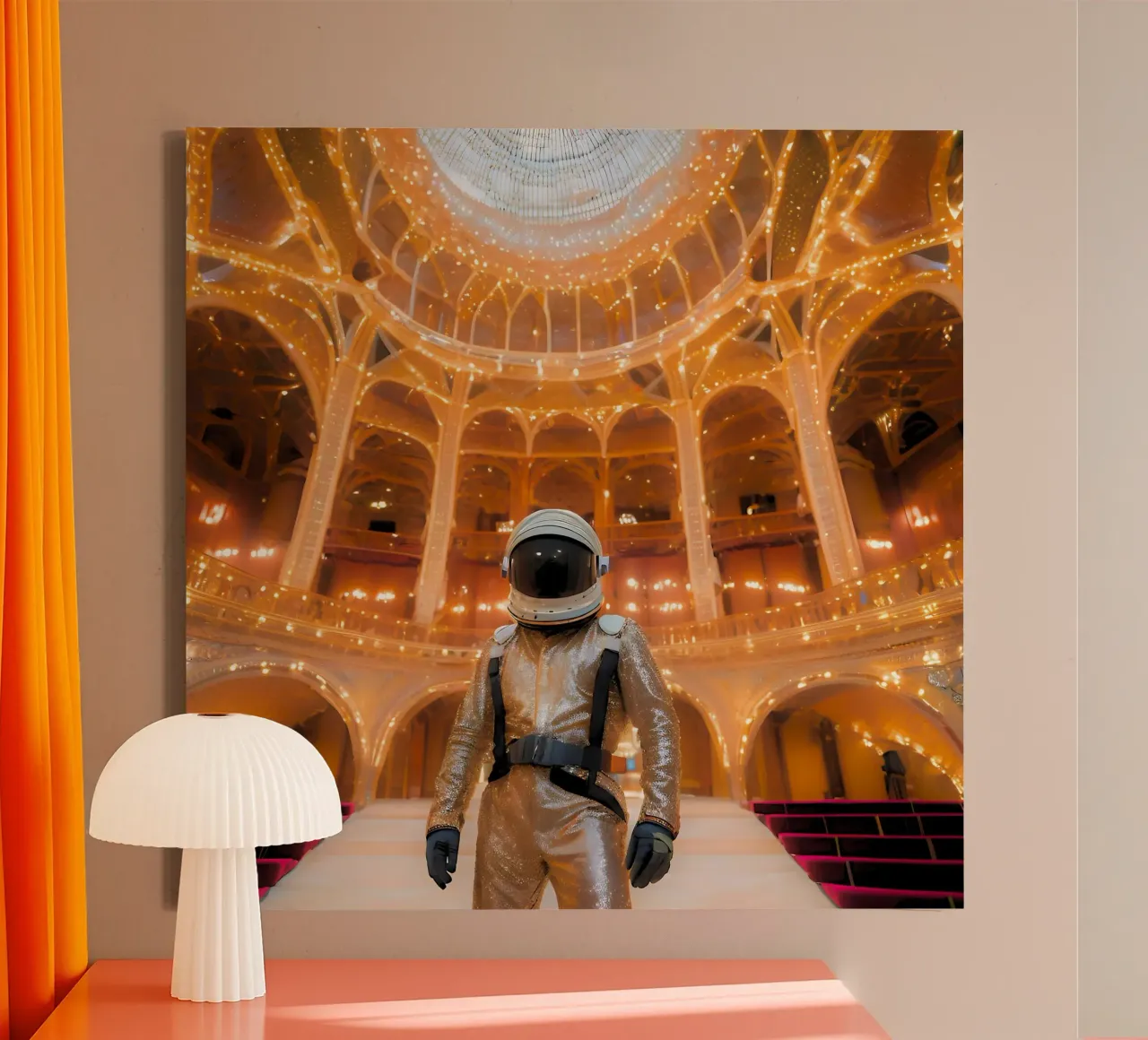 Interstellare e barocco tela con Cornice a cassetta da ICONICA Art Studio