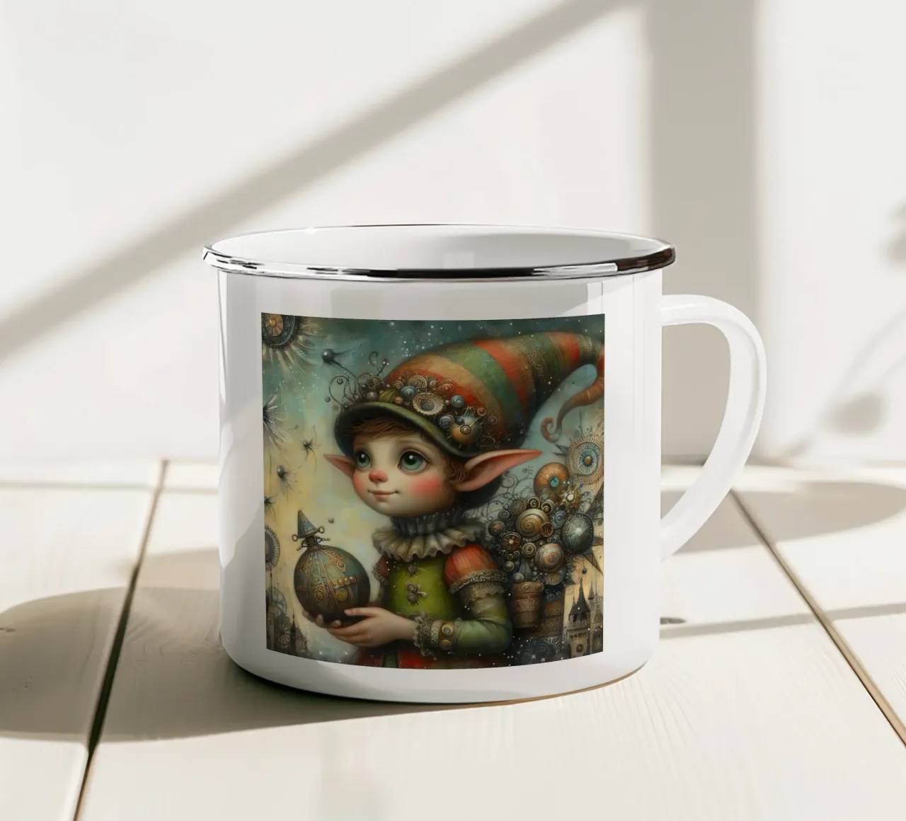nome capriccioso tazza in smalto da ARTVI-SHOP