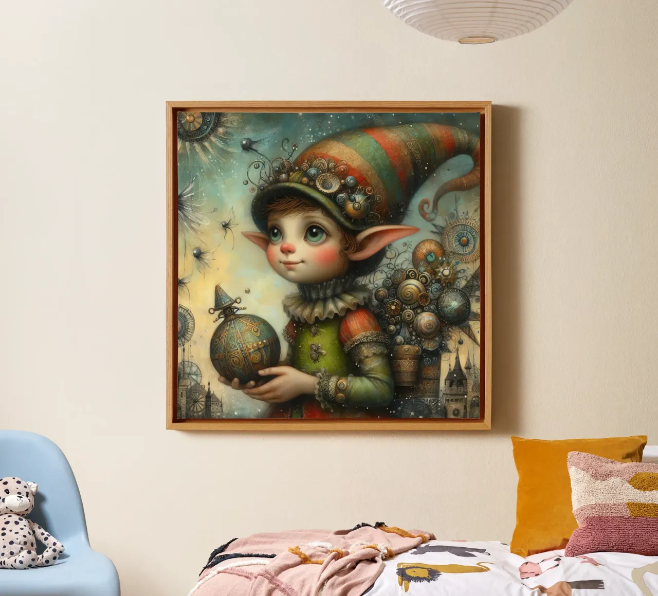nome capriccioso tela con Cornice a cassetta da 🎁 ARTVI-SHOP