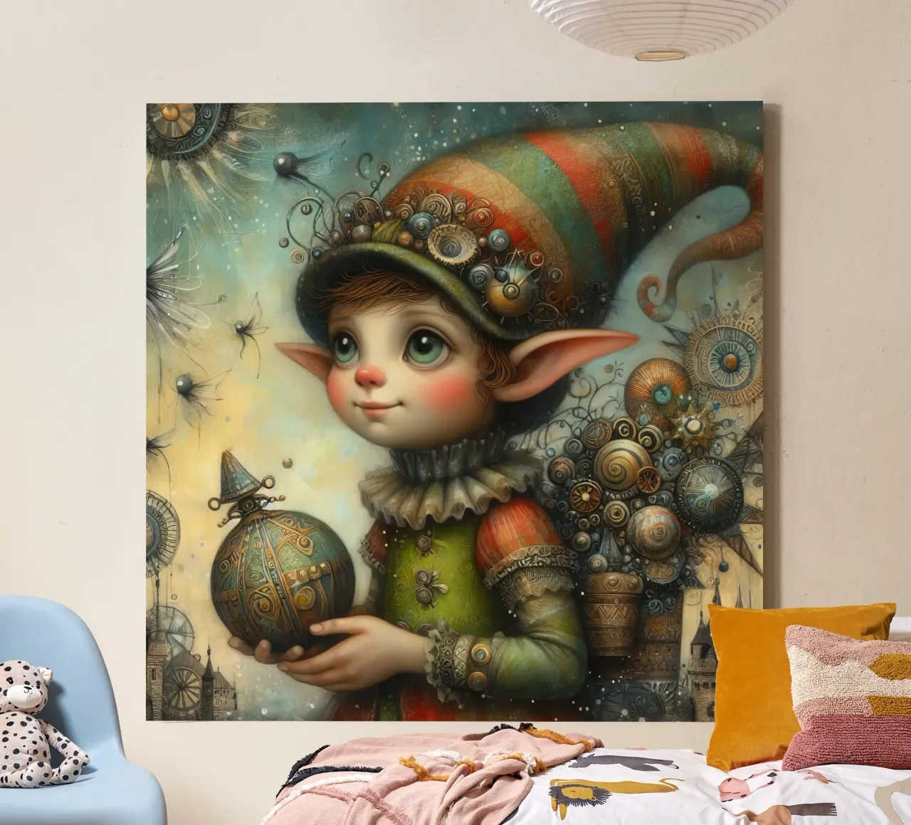 nome capriccioso tela con Cornice a cassetta da 🎁 ARTVI-SHOP