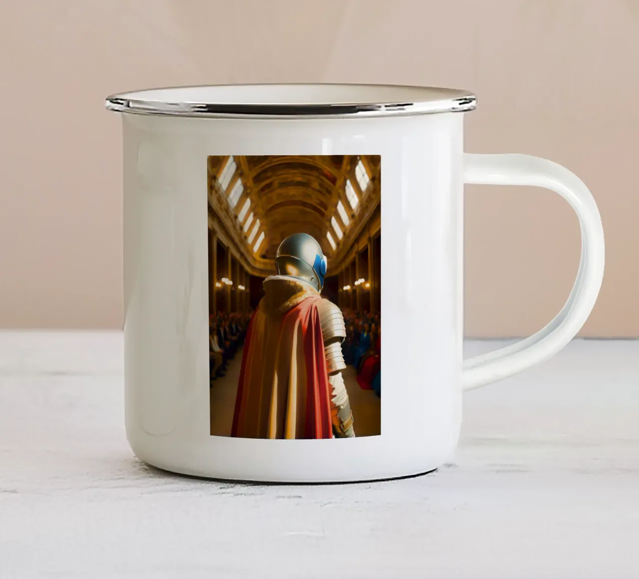 Odissea d'oro tazza in smalto da ICONICA Art Studio