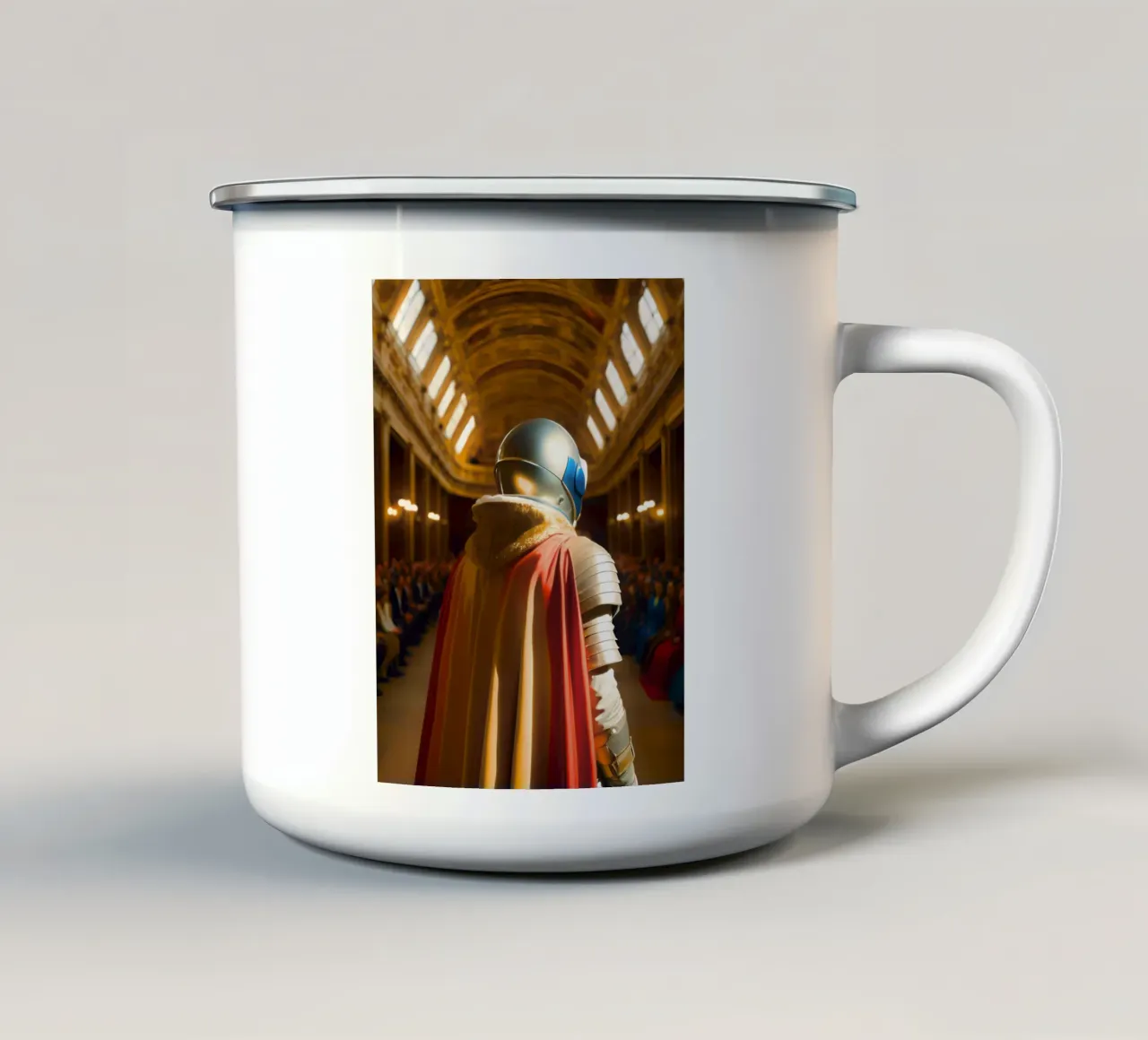 Odissea d'oro tazza in smalto da ICONICA Art Studio