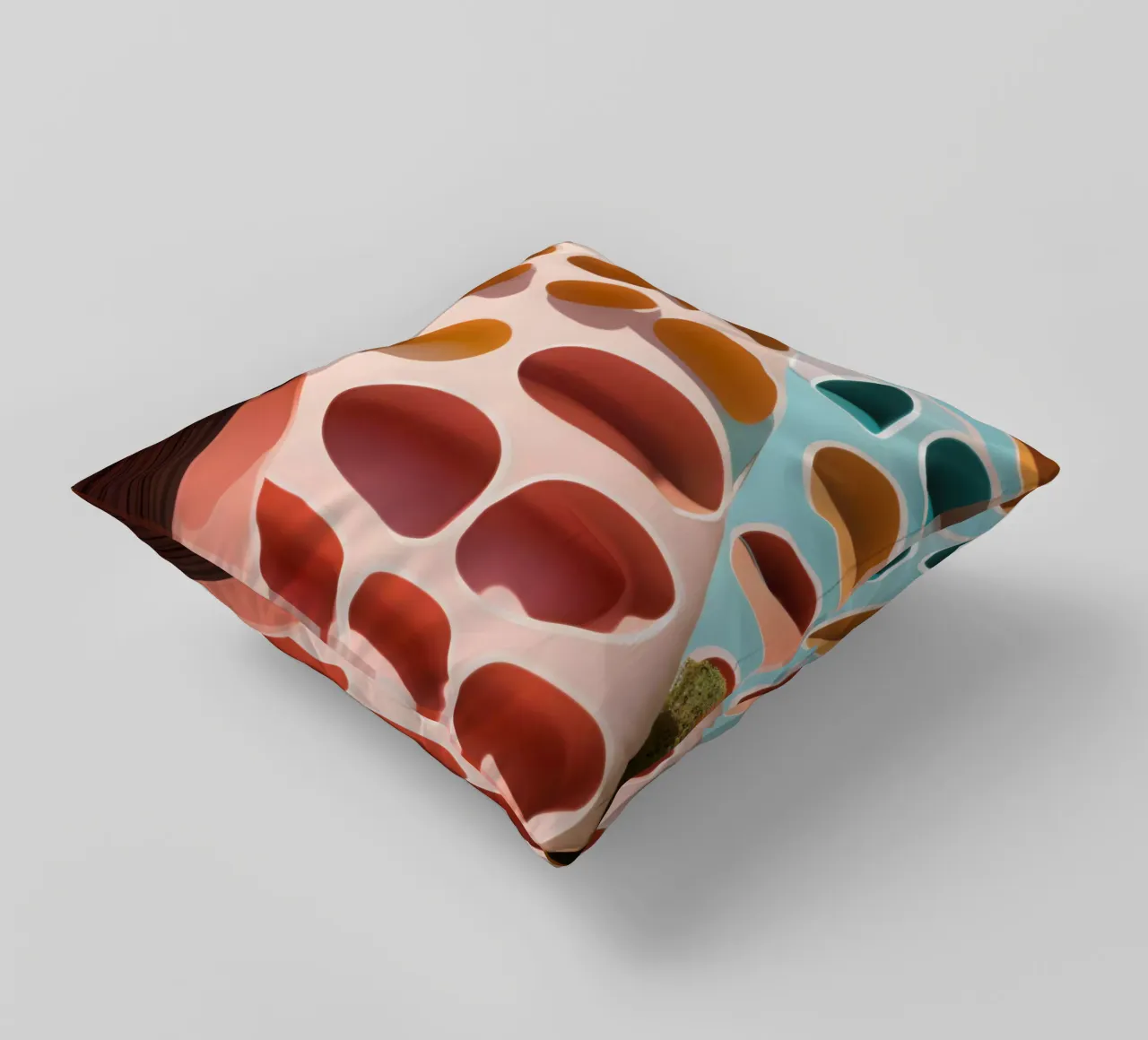 Architectural palette decorative cushion by ICONICA Art Studio