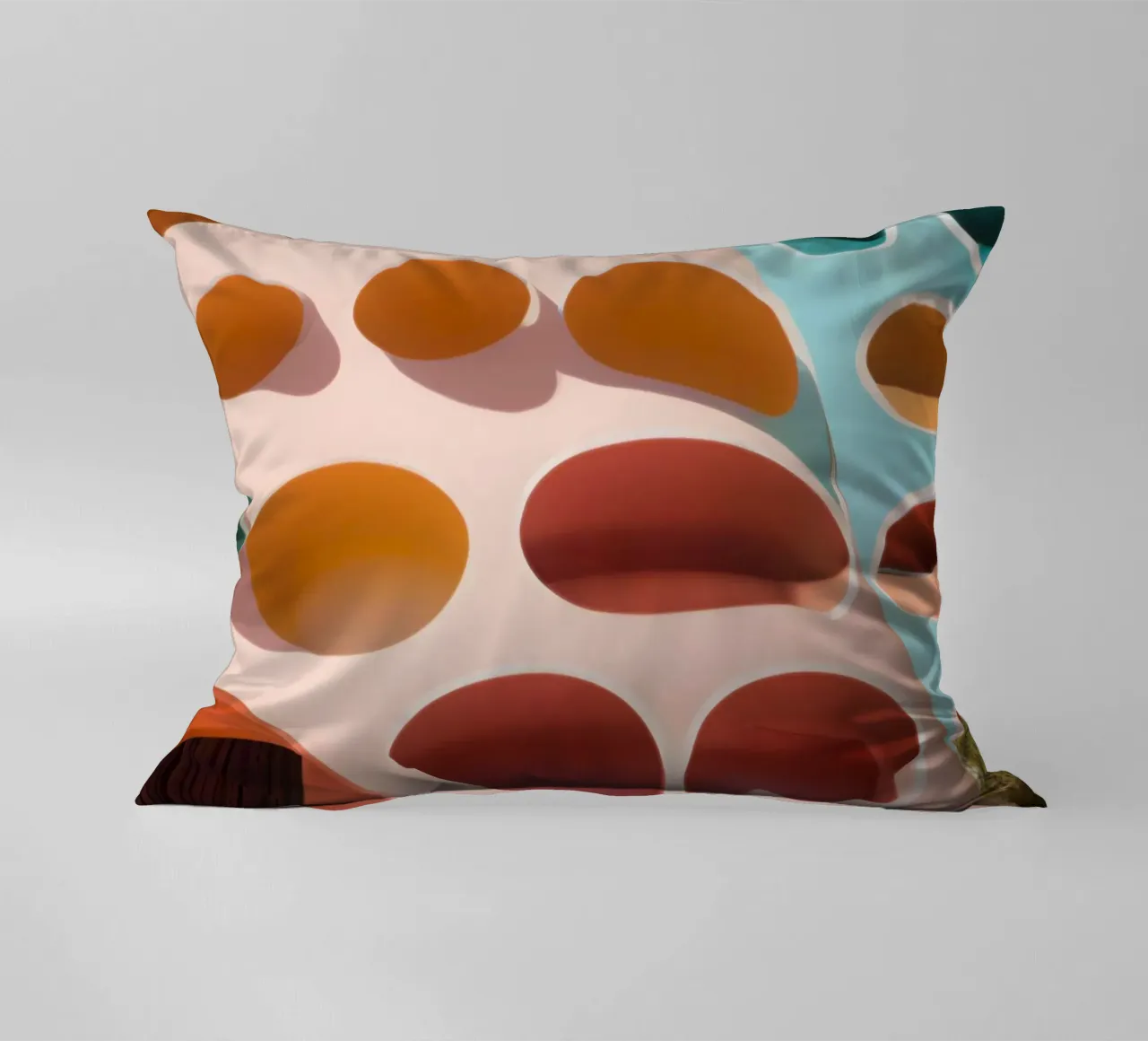 Architectural palette decorative cushion by ICONICA Art Studio