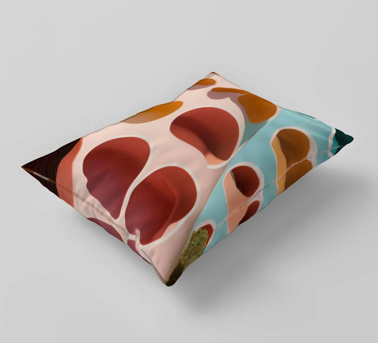 Architectural palette decorative cushion by ICONICA Art Studio