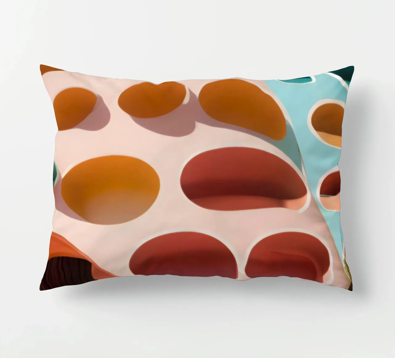 Architectural palette decorative cushion by ICONICA Art Studio