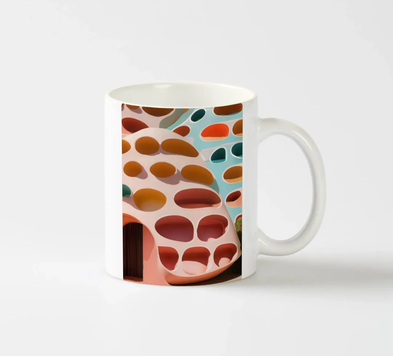 Architectural palette ceramic mug by ICONICA Art Studio