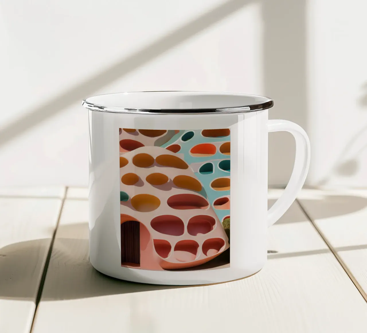 Tavolozza architettonica tazza in smalto da ICONICA Art Studio