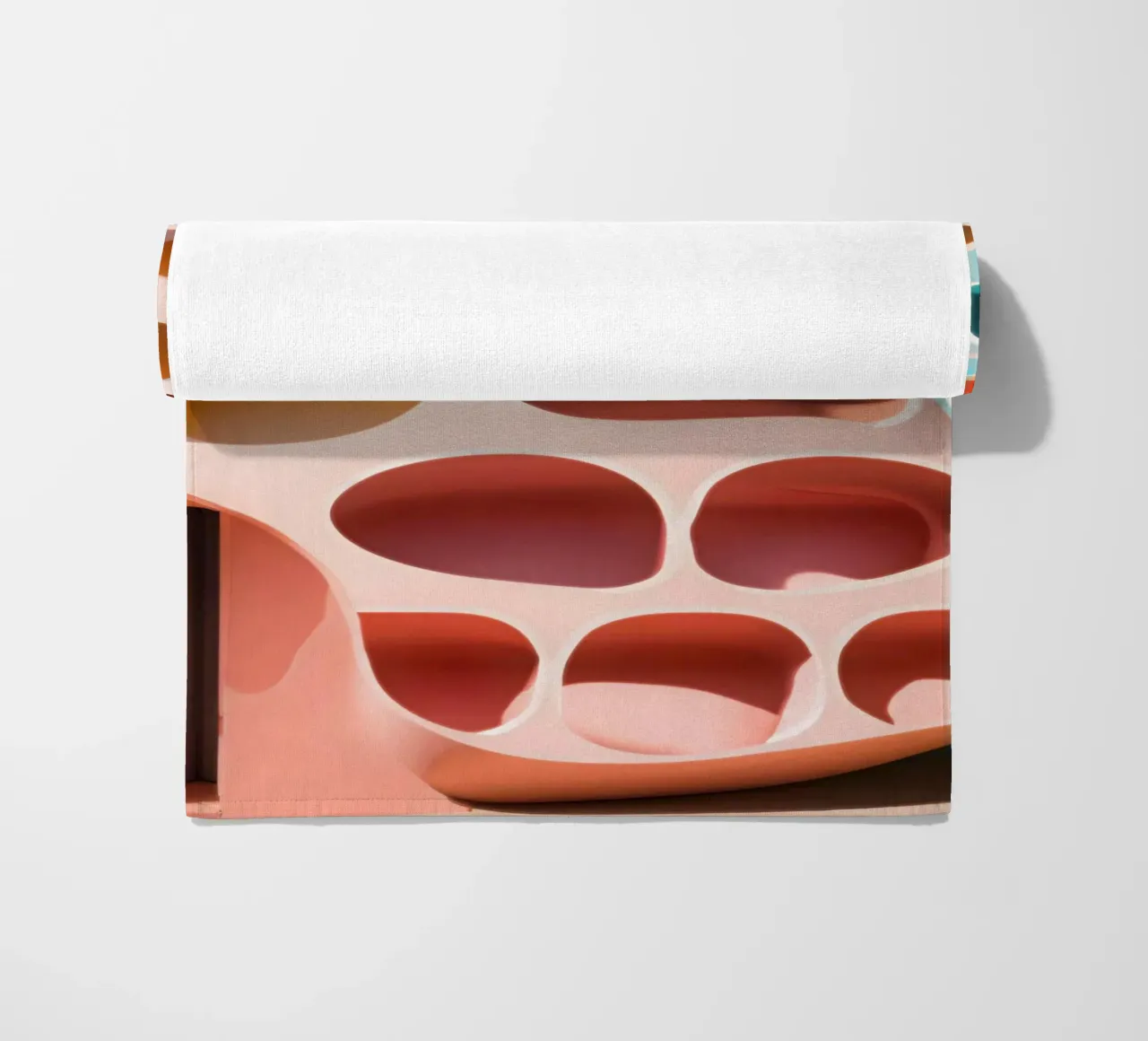 Architectural palette beach towel by ICONICA Art Studio