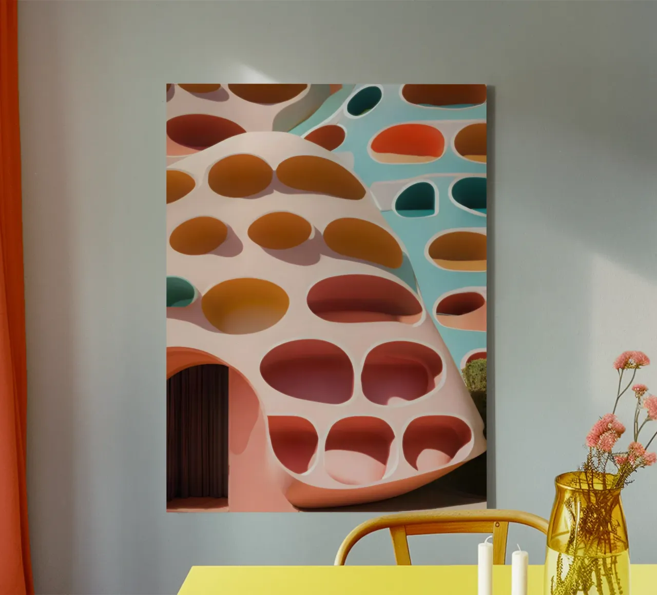 Architectural palette canvas by ICONICA Art Studio