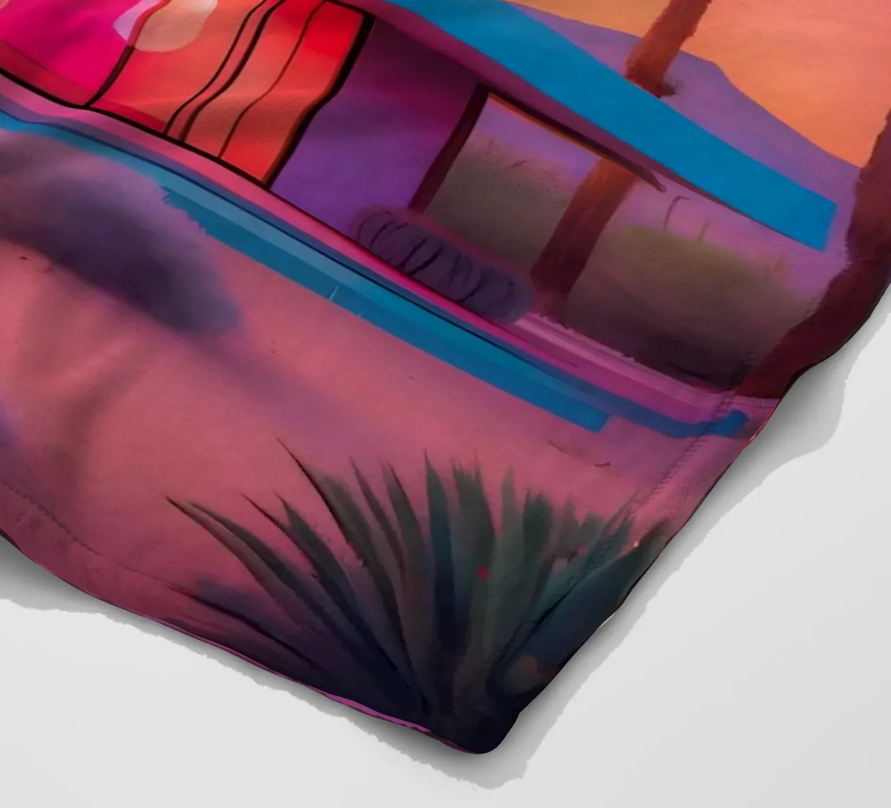 The Soul of the Seventies fleece blanket by ICONICA Art Studio