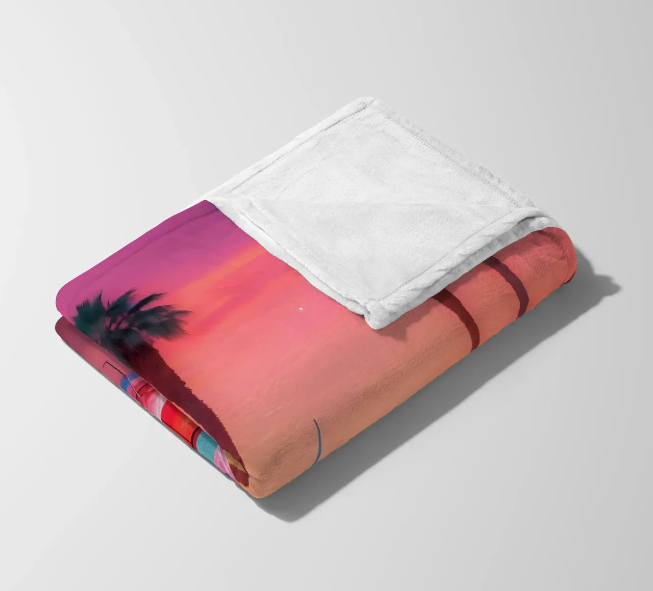 The Soul of the Seventies fleece blanket by ICONICA Art Studio