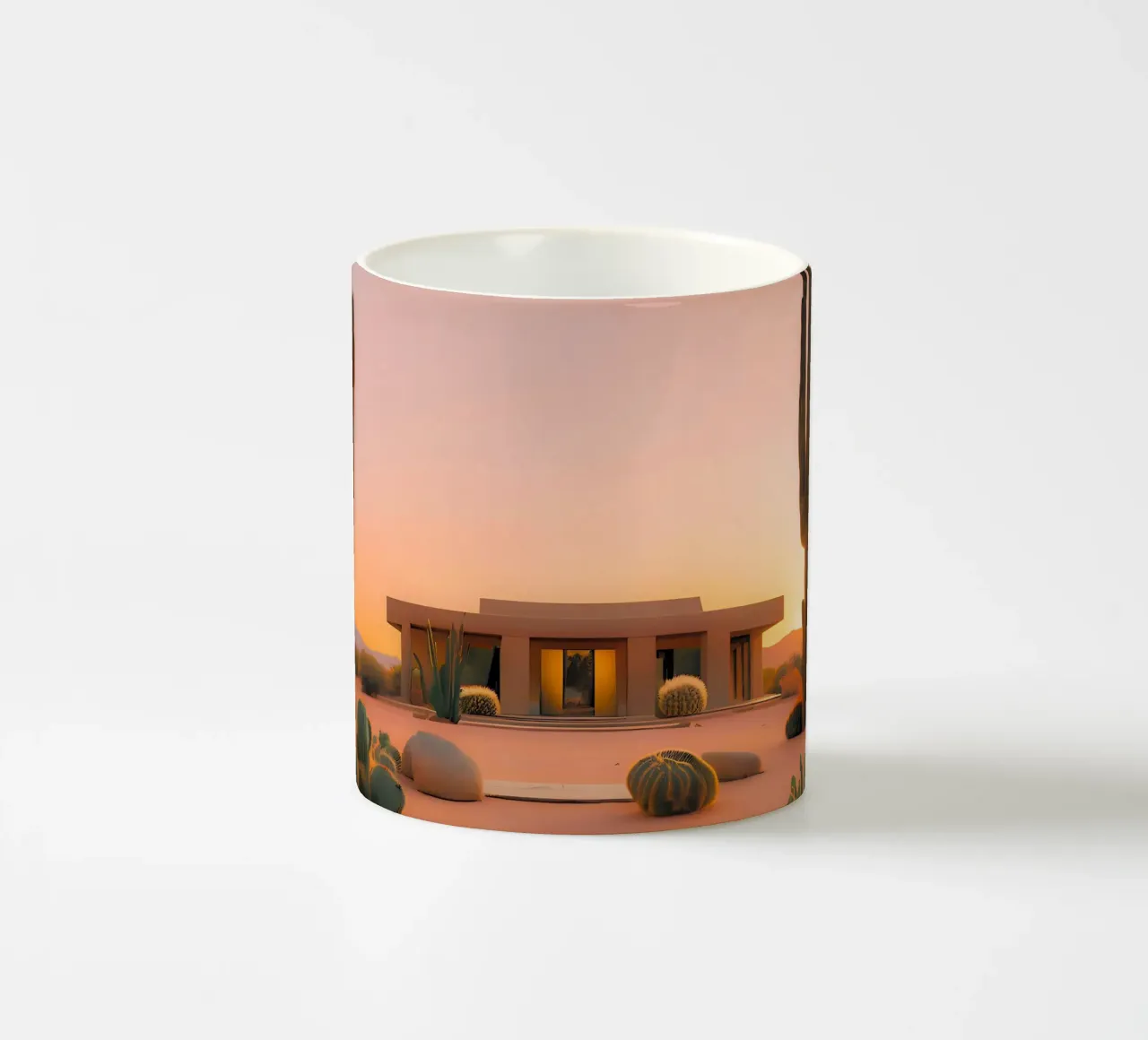 Casa nel deserto tazza in ceramica da ICONICA Art Studio
