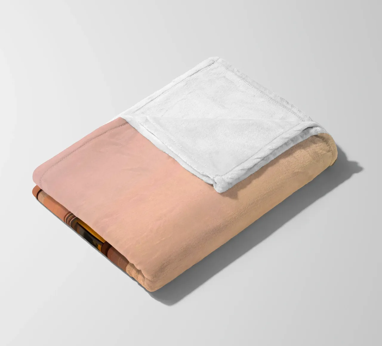 Desert house fleece blanket by ICONICA Art Studio