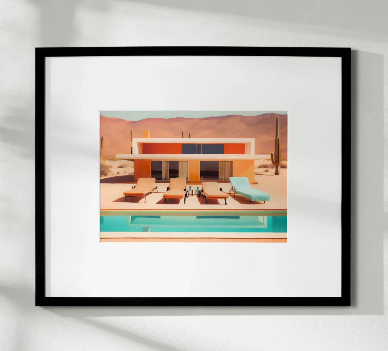 Un'oasi retrò e vintage poster con telaio in plastica da ICONICA Art Studio