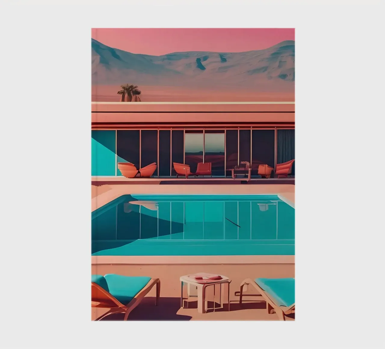 The elegance of the desert notebook by ICONICA Art Studio